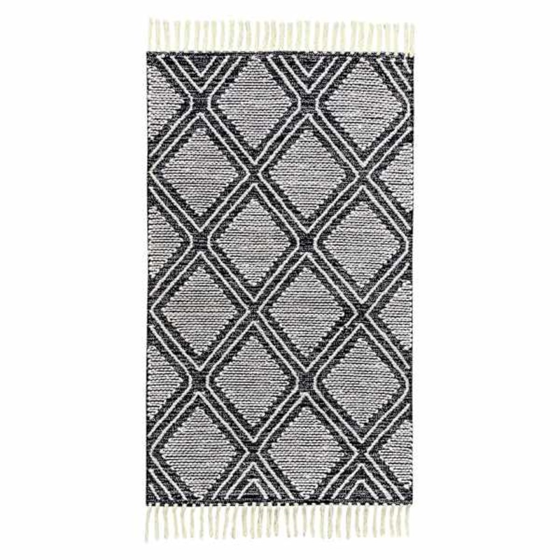 Found and Fable Goa Black Diamond Design Accent Rug 3×5 | Accent Rugs | At Home
