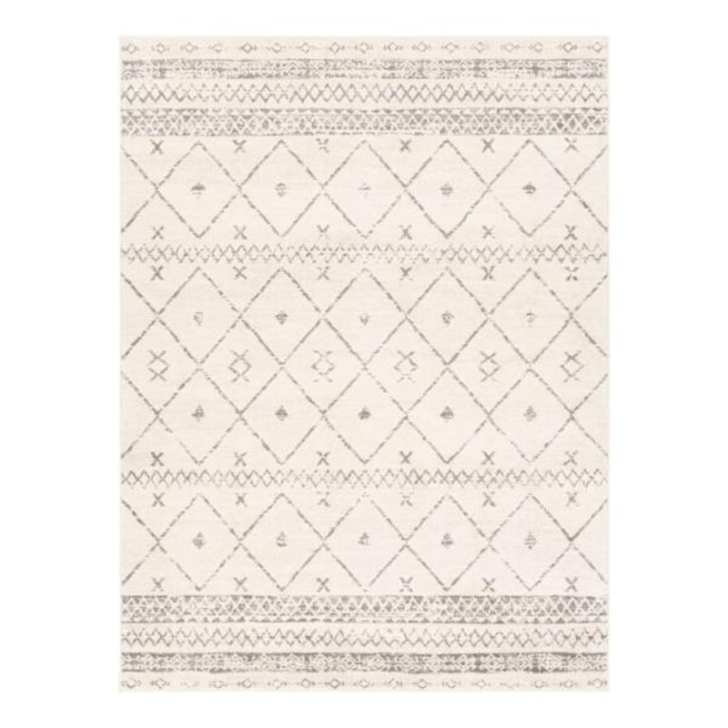 Found and Fable Roma Ivory Diamond Design Area Rug, 5×7 | At Home