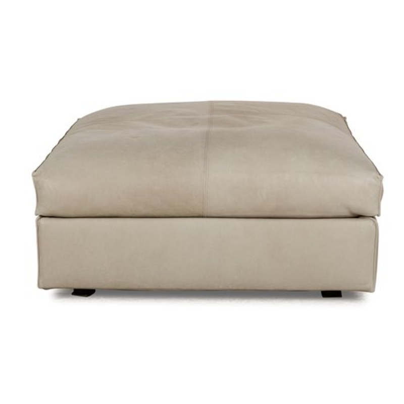 Leather Stool in Cream Beige from Linteloo for sale at Pamono