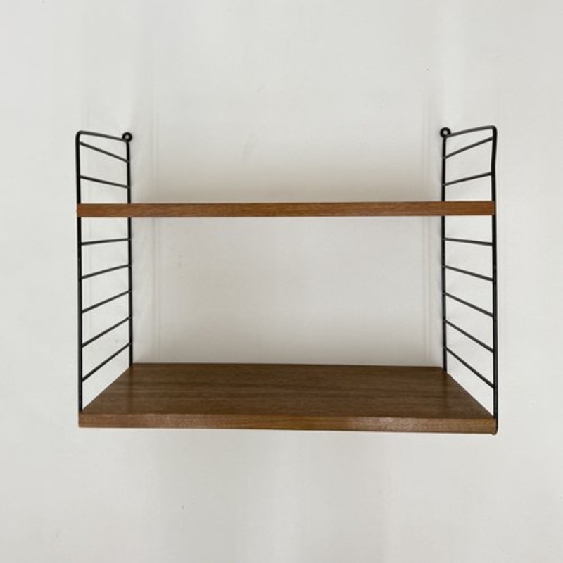 Mid-Century Modern Teak Wall Unit by Kajsa & Nils Nisse Strinning for String, 1960s for sale at Pamono-BGP-2159762