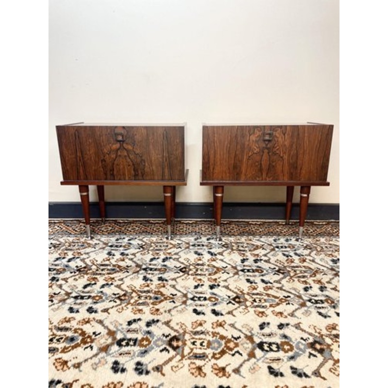 Mid-Century Rosewood Nightstands, Set of 2 for sale at Pamono