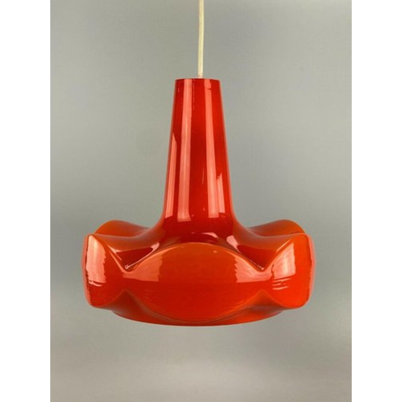 Mid-Century Space Age Glass Ceiling Lamp from Peill & Putzler for sale at Pamono