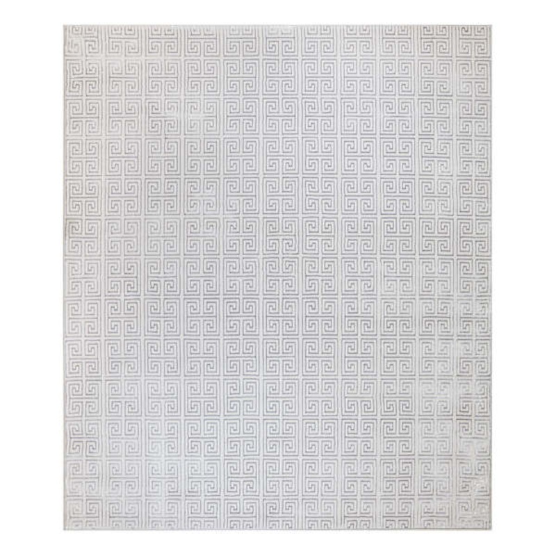 Providence Onix Grey Greek Key Area Rug 8×10 | Greek Key Rugs | At Home