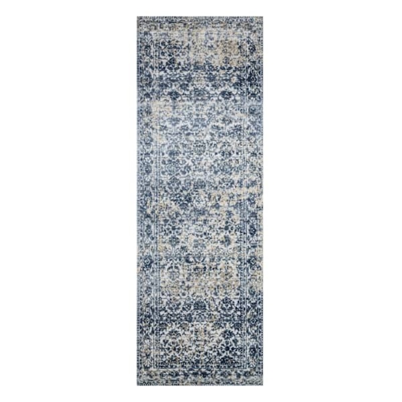 Providence Venice Distressed Look Blue Runner 2×7 | At Home