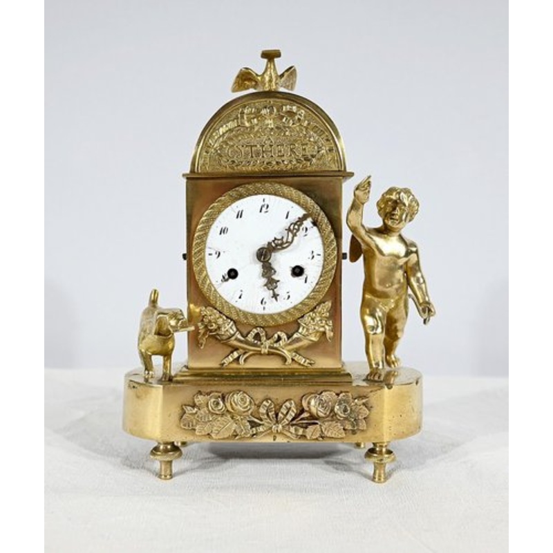 Small Empire Travel Clock, Early 19th Century for sale at Pamono