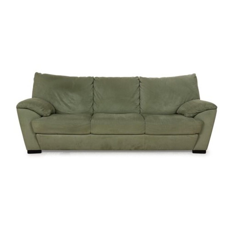 Three-Seater Sofa in Green Fabric from Natuzzi for sale at Pamono