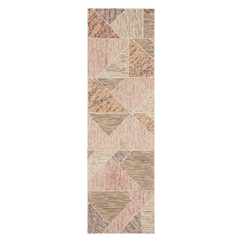 Tracey Boyd Sherman Gold & Blush Geo Design Runner 2×7 | At Home