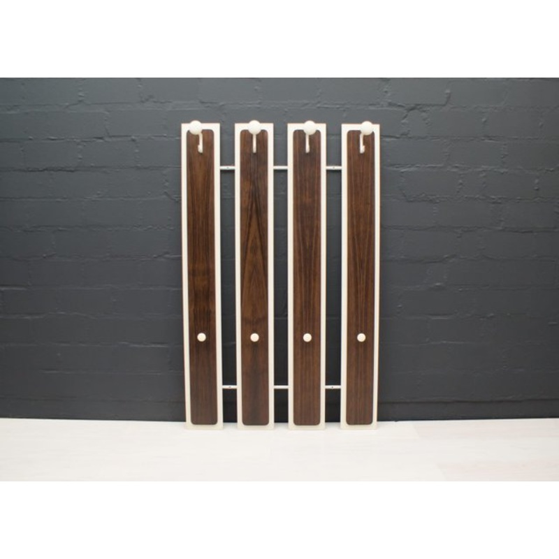 Vintage Rosewood Wall Rack, 1970s for sale at Pamono
