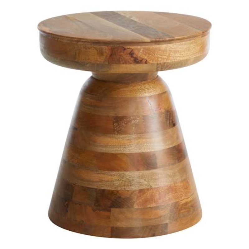 Brown Pedestal Accent Table | At Home