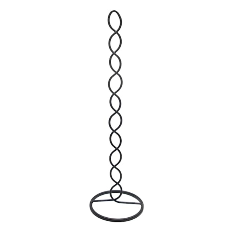 Matte Black Loops Wire Toilet Paper Holder