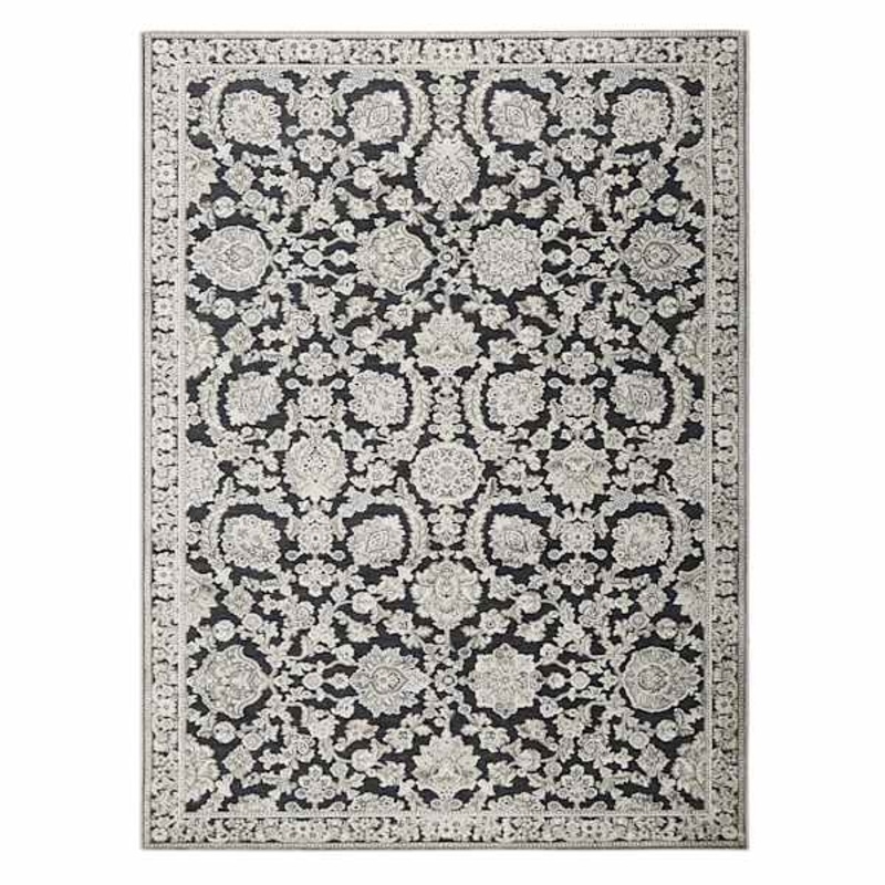 Tiffany Grey Floral Area Rug 5×7 | At Home