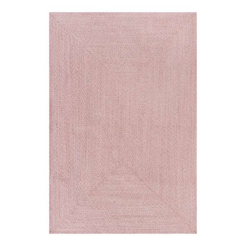 Pink Braided Chenille Accent Rug | At Home