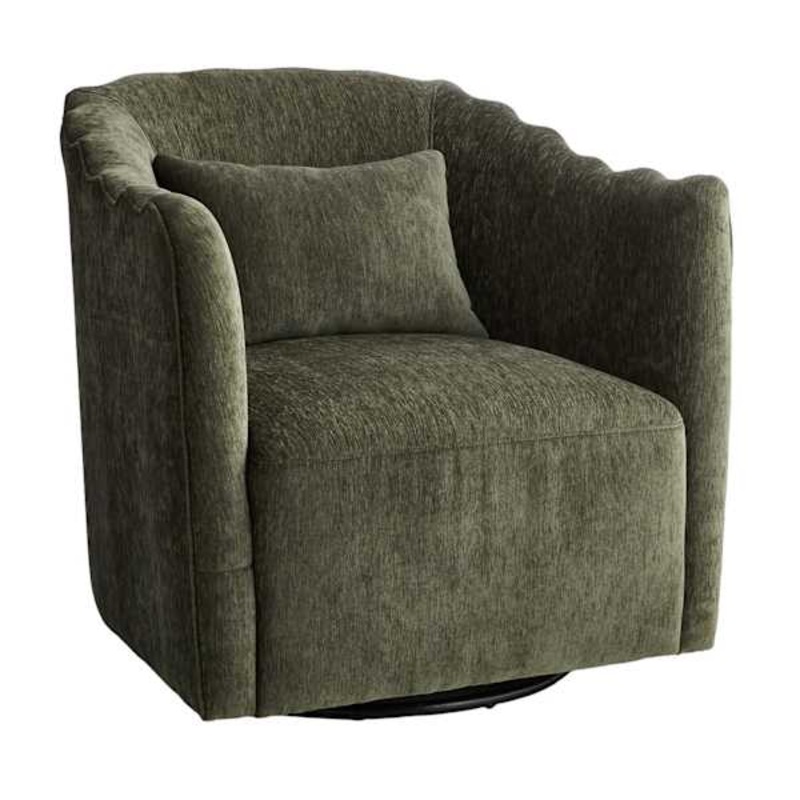 Annabelle Swivel Accent Chair, Green