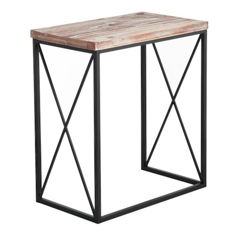 Black Cross Metal Table | At Home