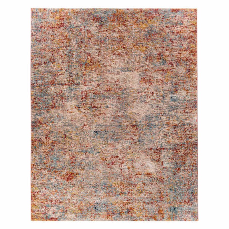 Mirabel Scarlet Abstract Area Rug | At Home