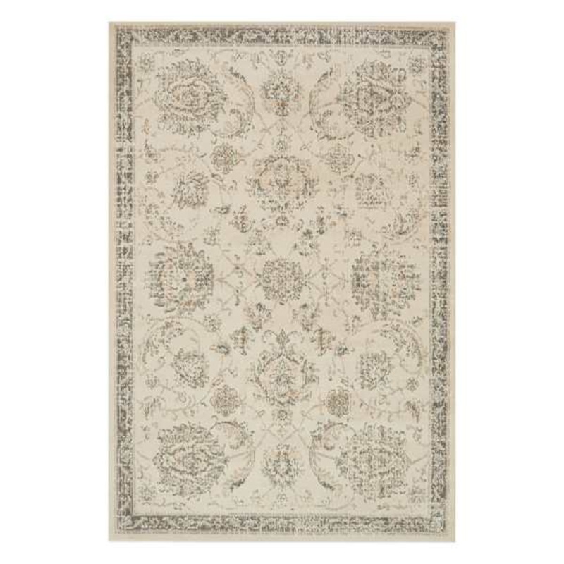 Norwich Traditional Ivory and Beige Area Rug 7×10 | At Home