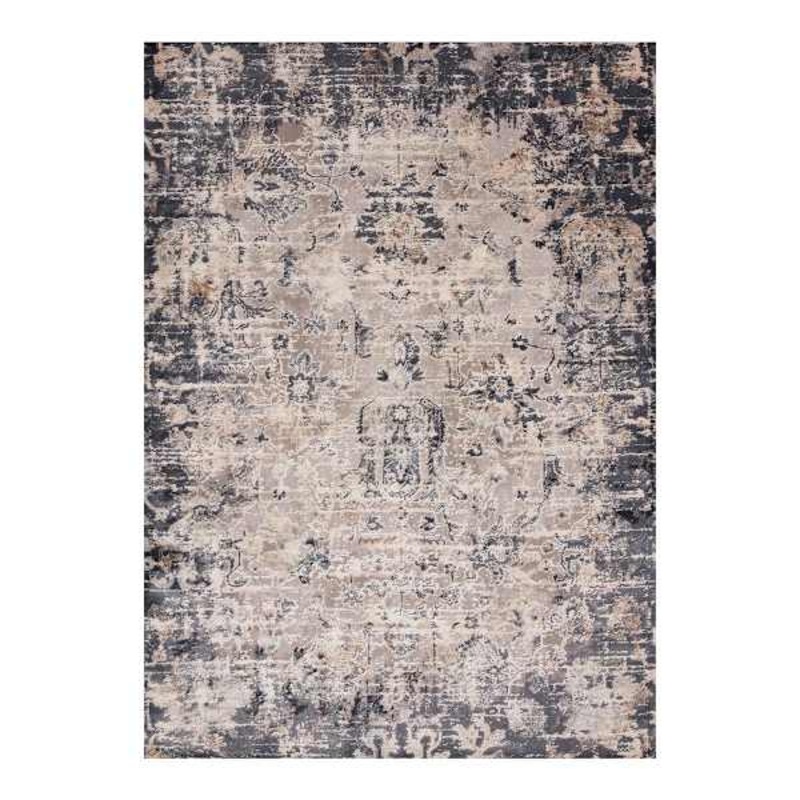 (D492) Honeybloom Muneer Blue & Beige Area Rug, 8×10