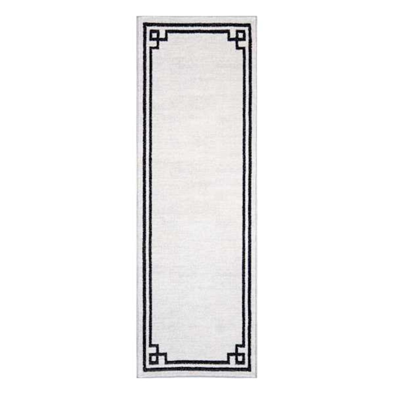Providence Verona Ivory Key Border Runner | At Home