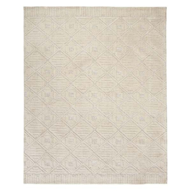 Sanremo Ivory Diamond Accent Rug 3×5 | At Home