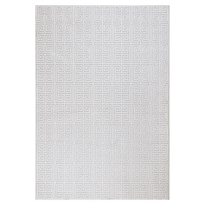 Providence Onix Grey Greek Key Rug 5×7 | At Home