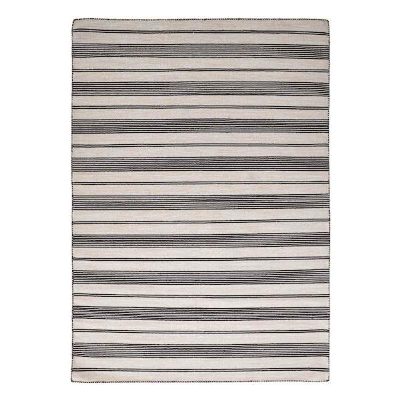 Santiago Navy and Ivory Striped Accent Rug, 2×3 | At Home