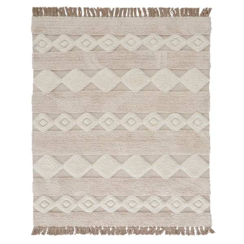 St. Marco Ivory Flatweave Diamond Design Accent Rug 3×5 | Accent Rugs | At Home