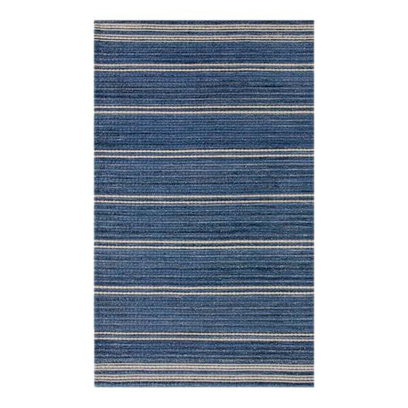 Ty Pennington Terrace Indigo Striped Flatweave Accent Rug 3×5 | At Home