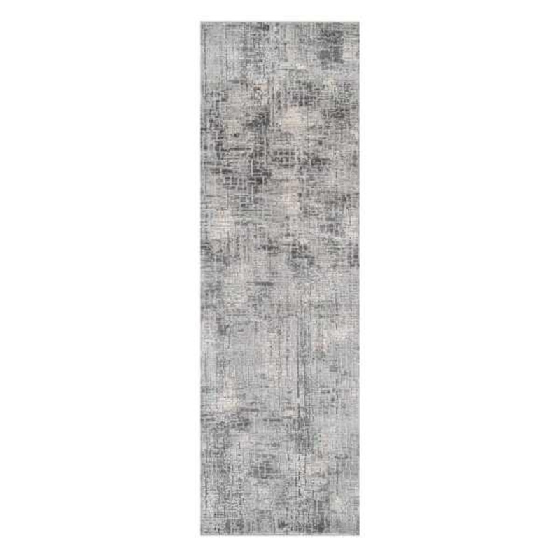Mixed Grey Abstract Soft High-Low Design Runner 2×7 | At Home