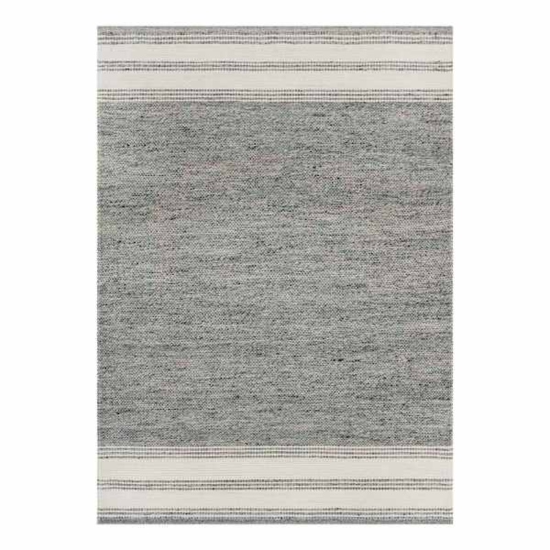 (A499) Ty Pennington Thornton Grey Woven Area Rug, 5×7