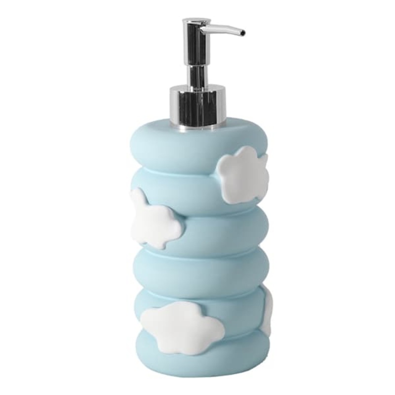 Blue & White Cloud Soap Dispenser