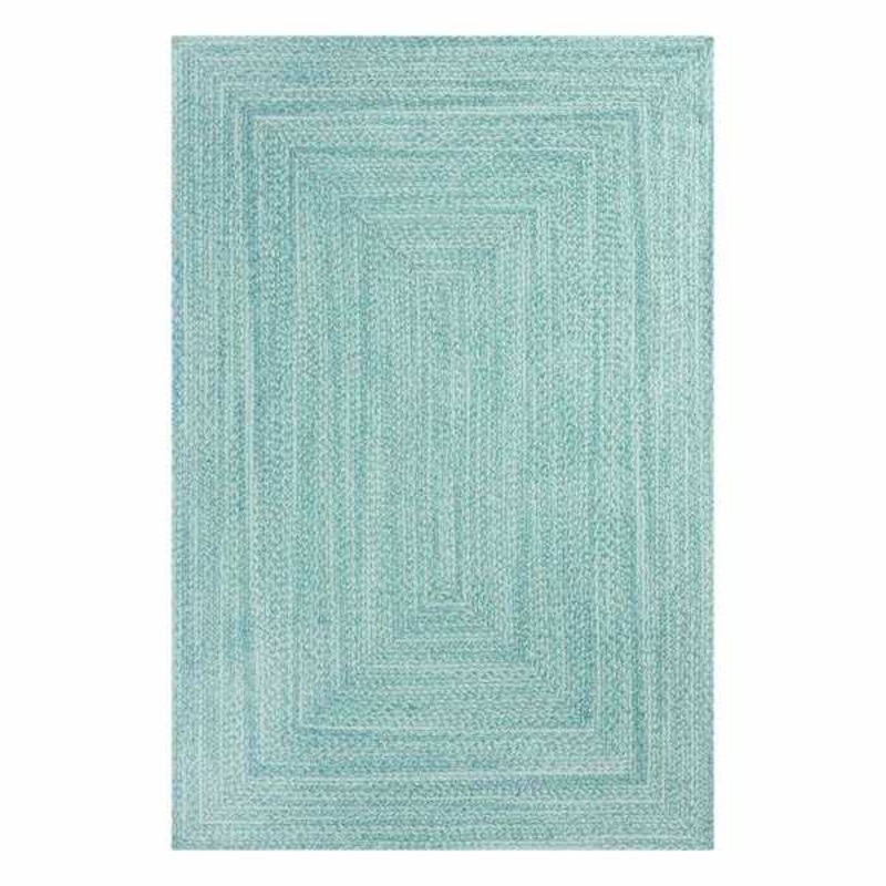 Mint Braided Chenille Accent Rug | At Home