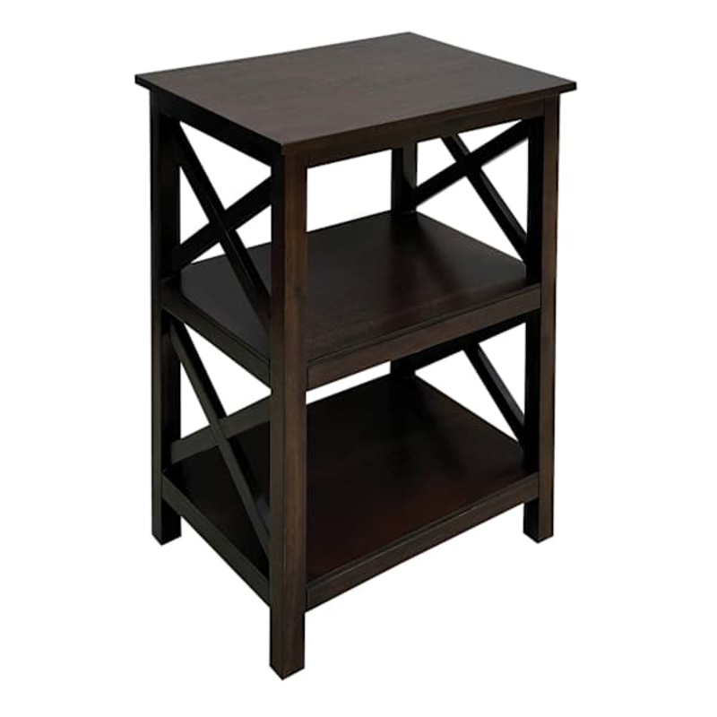 Alexander Wooden Accent Table, Walnut Finish