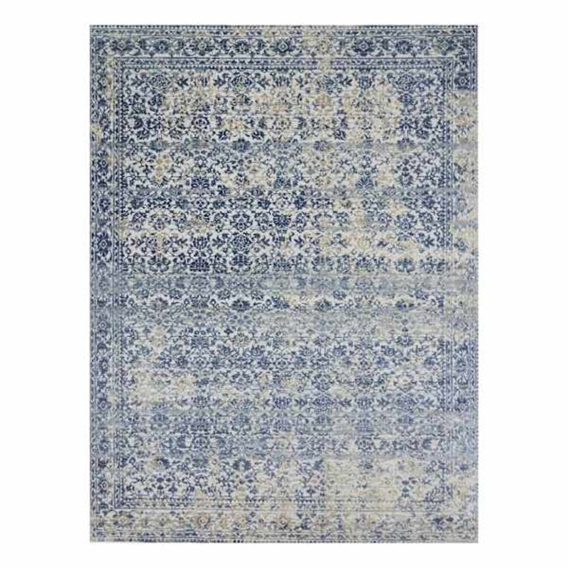 (A377) Providence Venice Distressed Look Blue Area Rug, 5×8