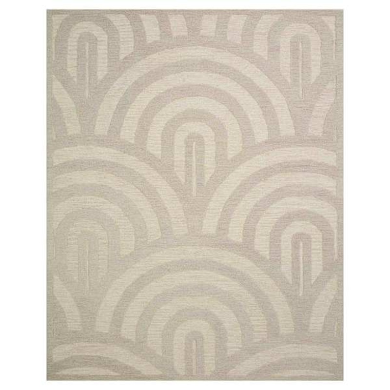 (B805) Tracey Boyd Arthur Neutral Arch Area Rug, 5×7