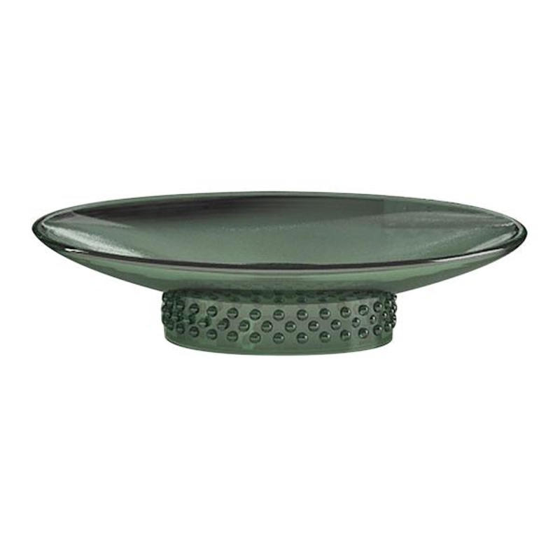 Honeybloom Green Bubble Glass Soap Dish, 5″