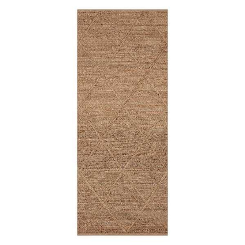 Providence Goldie Jute Diamond Design Runner 2×5 | At Home