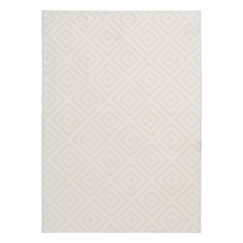 Ronin Ivory Tufted Non-Slip Rug | At Home