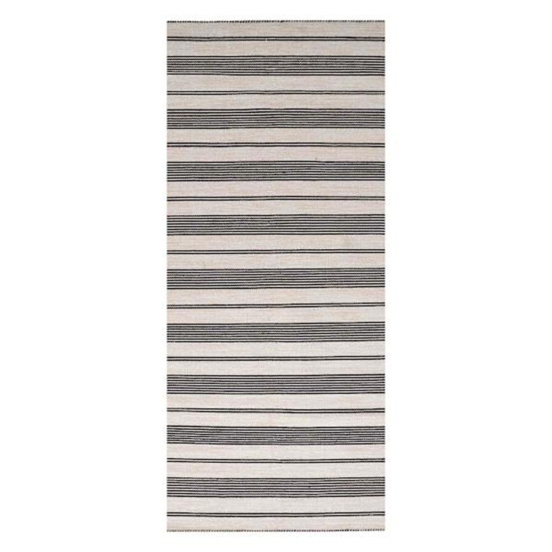 Santiago Navy & Ivory Striped Runner 2×8 | At Home