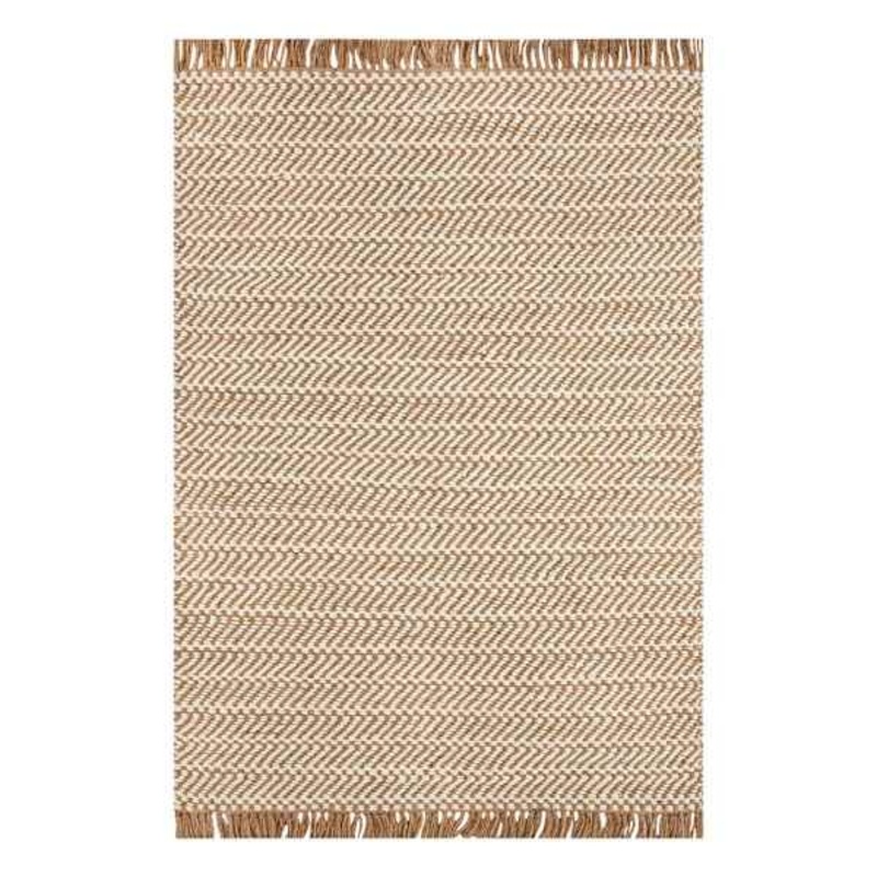 Moore Natural Herringbone Area Rug 5×7 | At Home