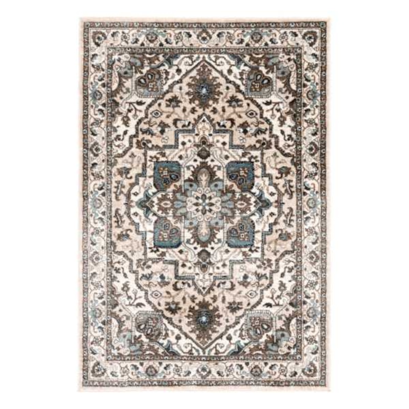 Ridley Floral Blue Woven Area Rug, 5×7 | At Home