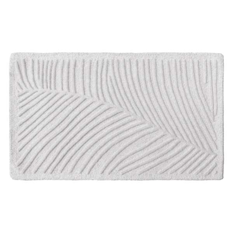 (A482) Crosby St. Neutral Palm Accent Rug, 2×3