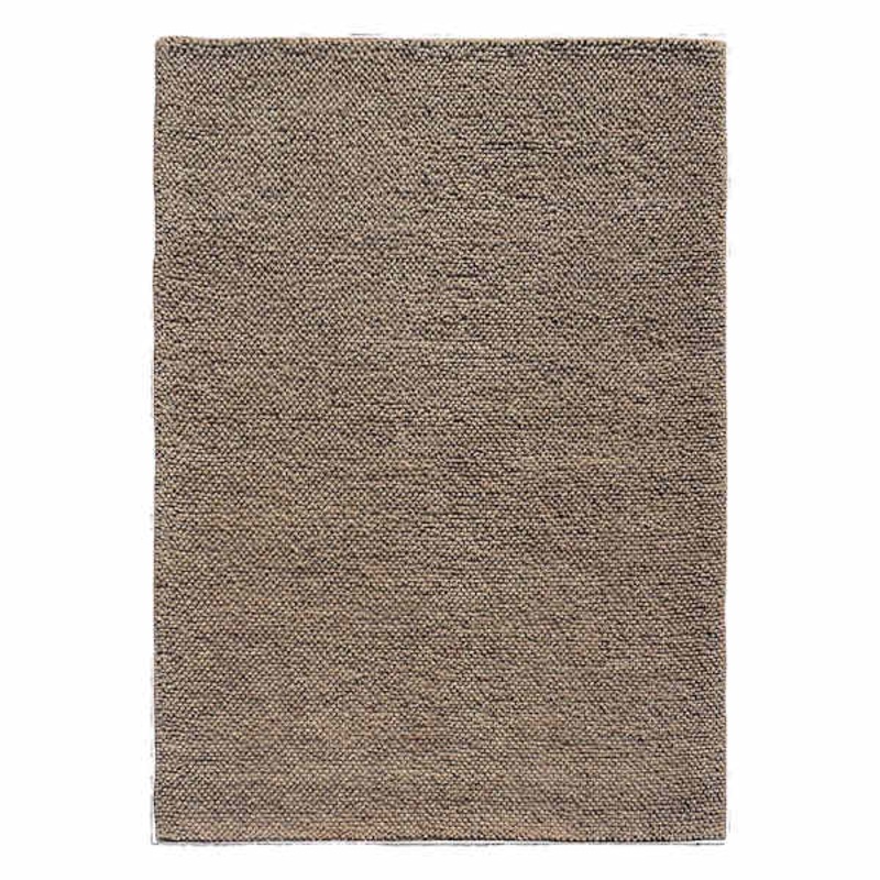 (B770) Gravel Beige Textured Area Rug, 5×7
