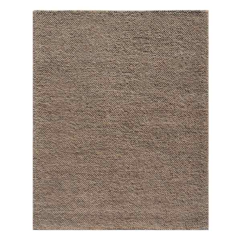 (B770) Gravel Beige Textured Area Rug, 8×10