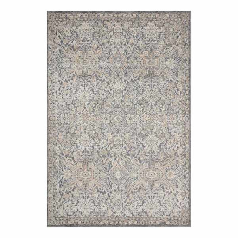 Providence Villa Grey Floral Rug | At Home