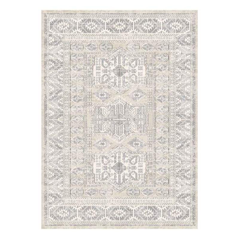 Shaydon Grey and Multicolor Woven Area Rug, 5×7 | At Home