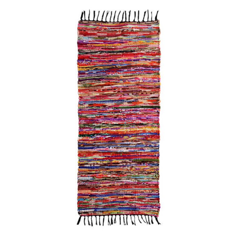 Polar Chindi Fleece Multicolor Runner, 2×5 | At Home