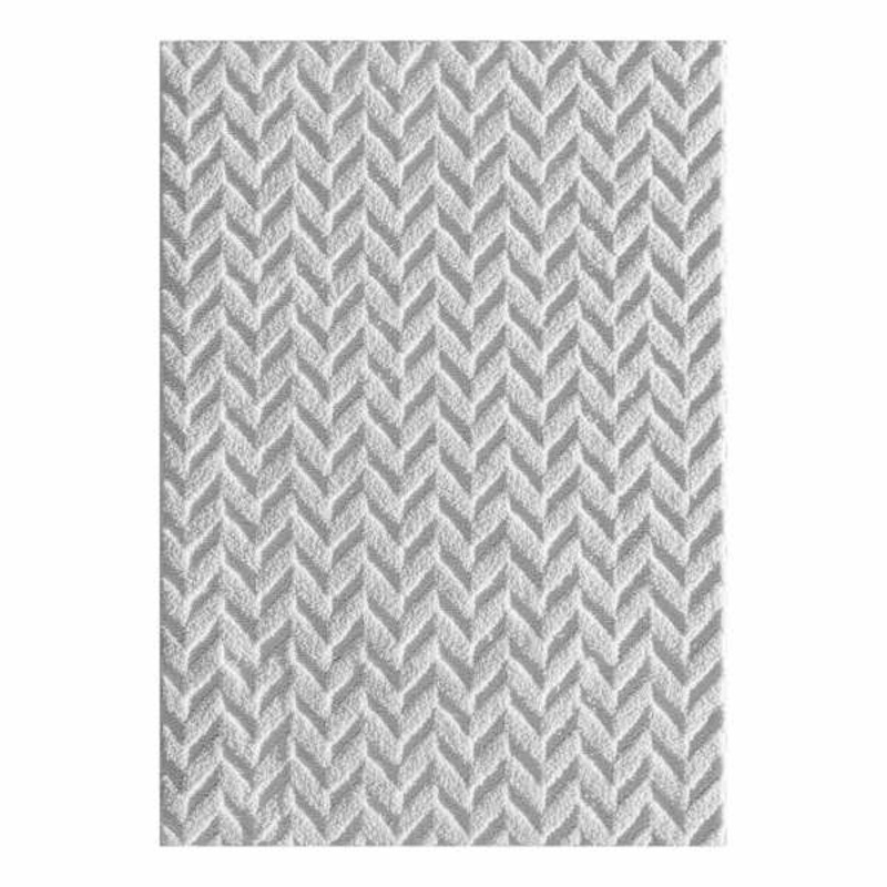 Salazar Herringbone Grey Tufted Area Rug 5×7 | Home Decor | At Home