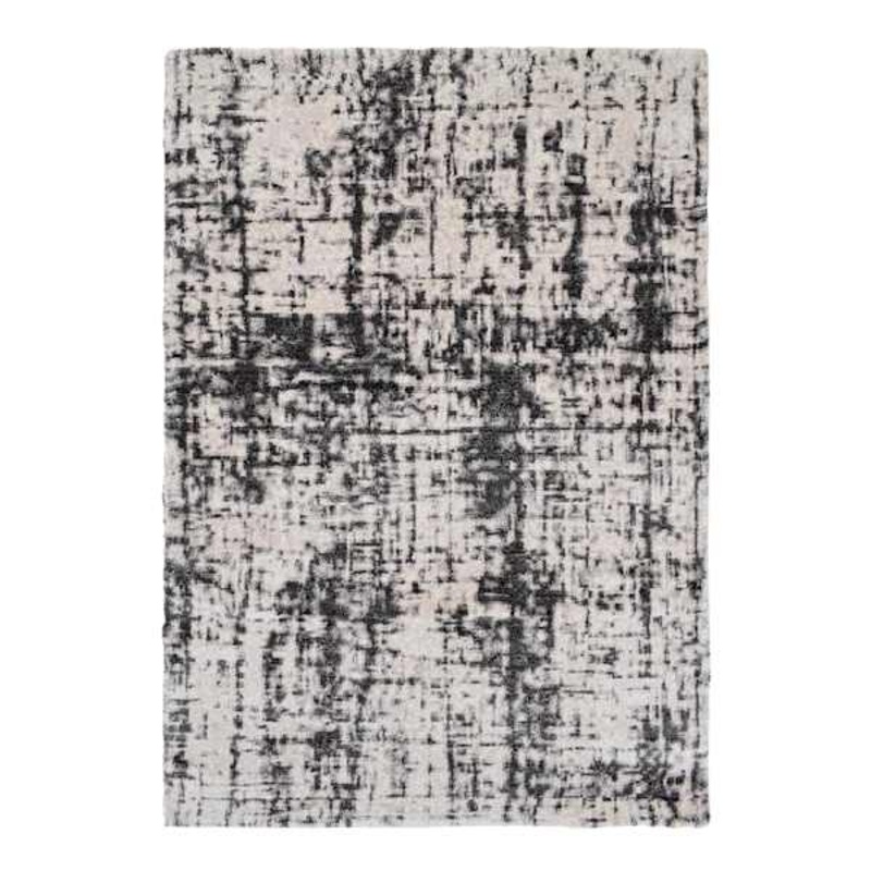 (A456) Raymond Ivory & Grey Dense Ultra Soft Area Rug, 8×10