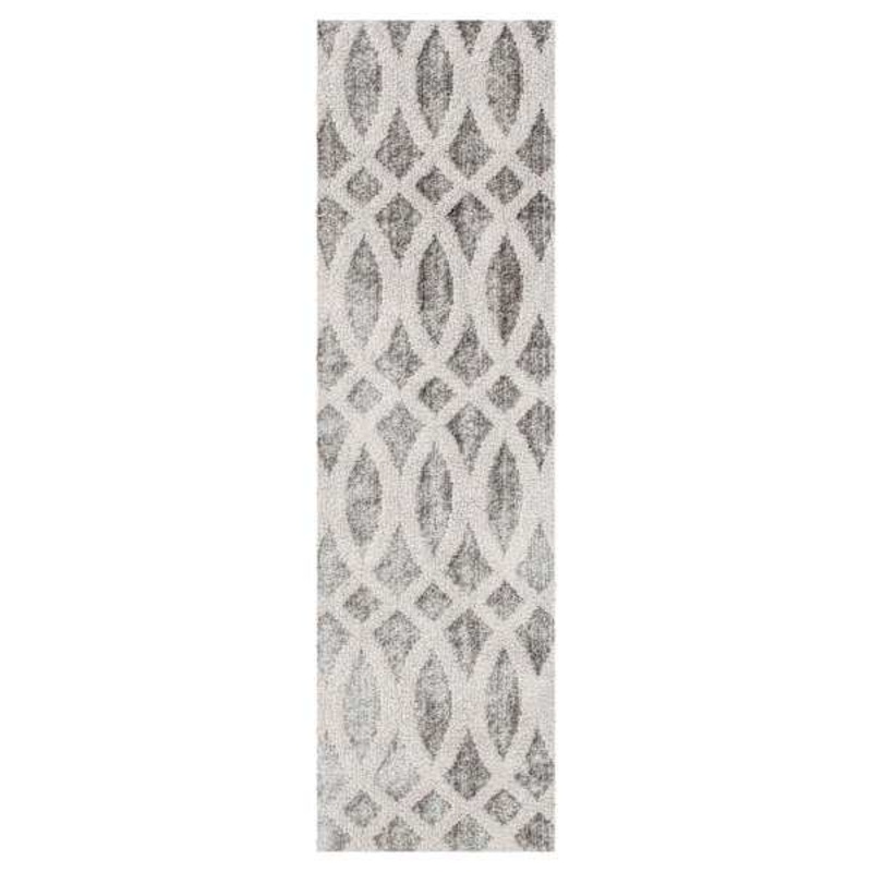 Sophelia Grey & Ivory Tufted Runner With Non-Slip Back 2×7 | At Home