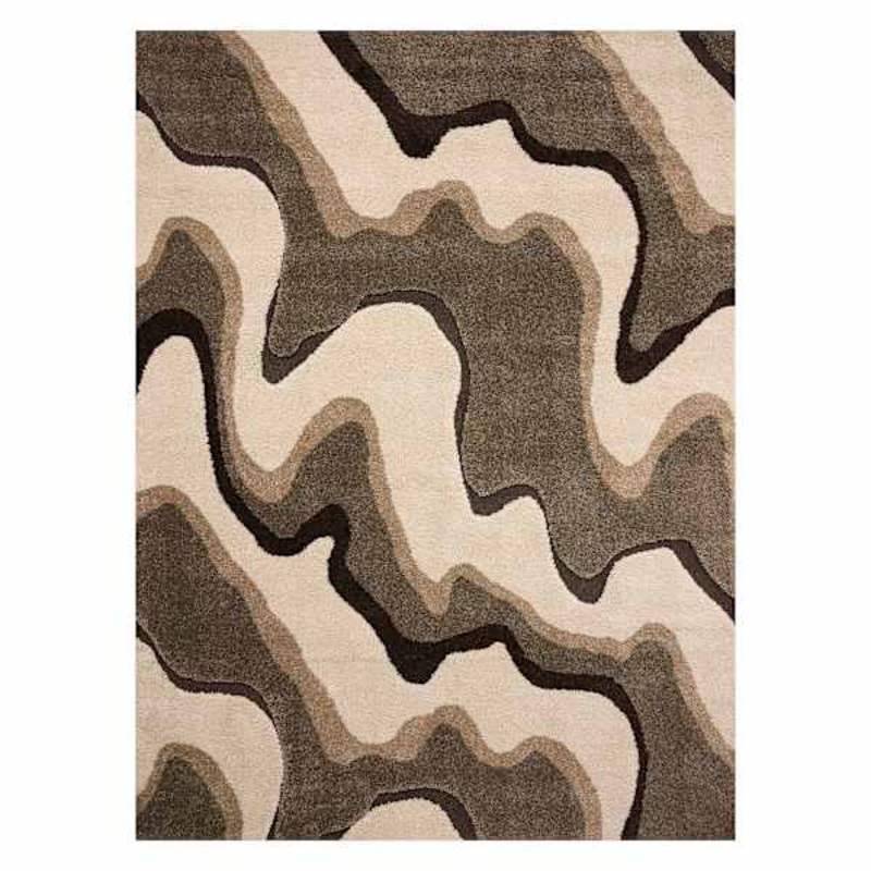 Sydney Ivory & Tan Area Rug | At Home
